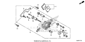 Parking Brake Caliper Schematic