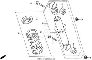 Rear Shock Absorber Schematic