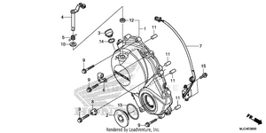 Right Crankcase Cover Schematic