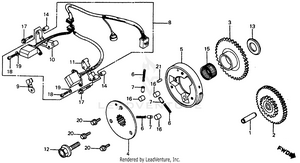 Pulse Generator + Starter Clutch Schematic