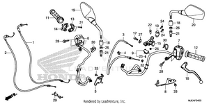Handle Lever@switch@cable@mirror Schematic