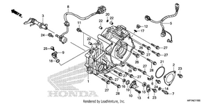 Rear Crankcase Cover Schematic