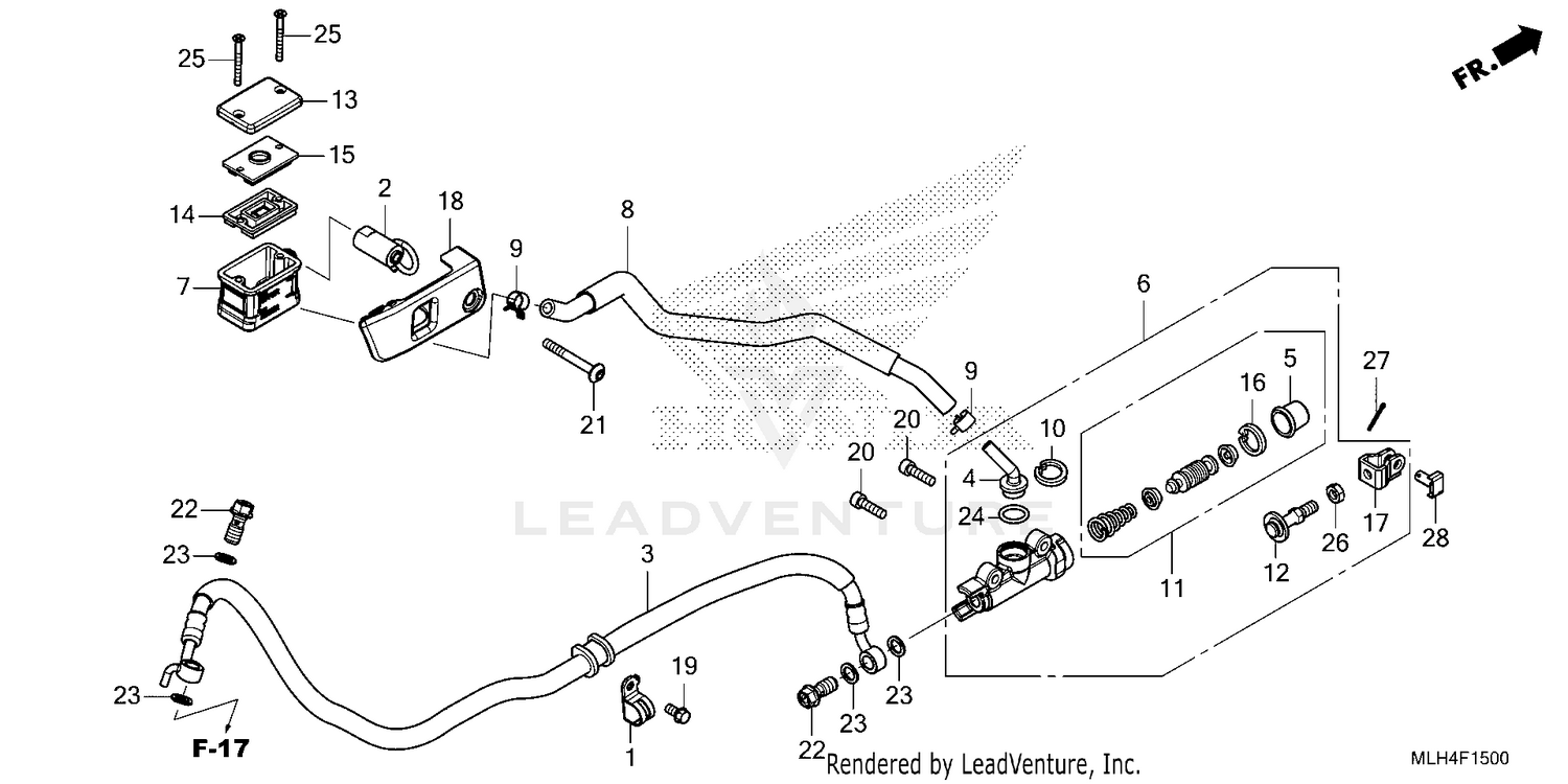 REAR BRAKE MASTER        CYLINDER (1)