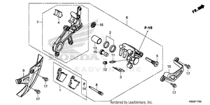 Rear Brake Caliper Schematic