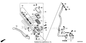 Front Brake Master       Cylinder (2) Schematic