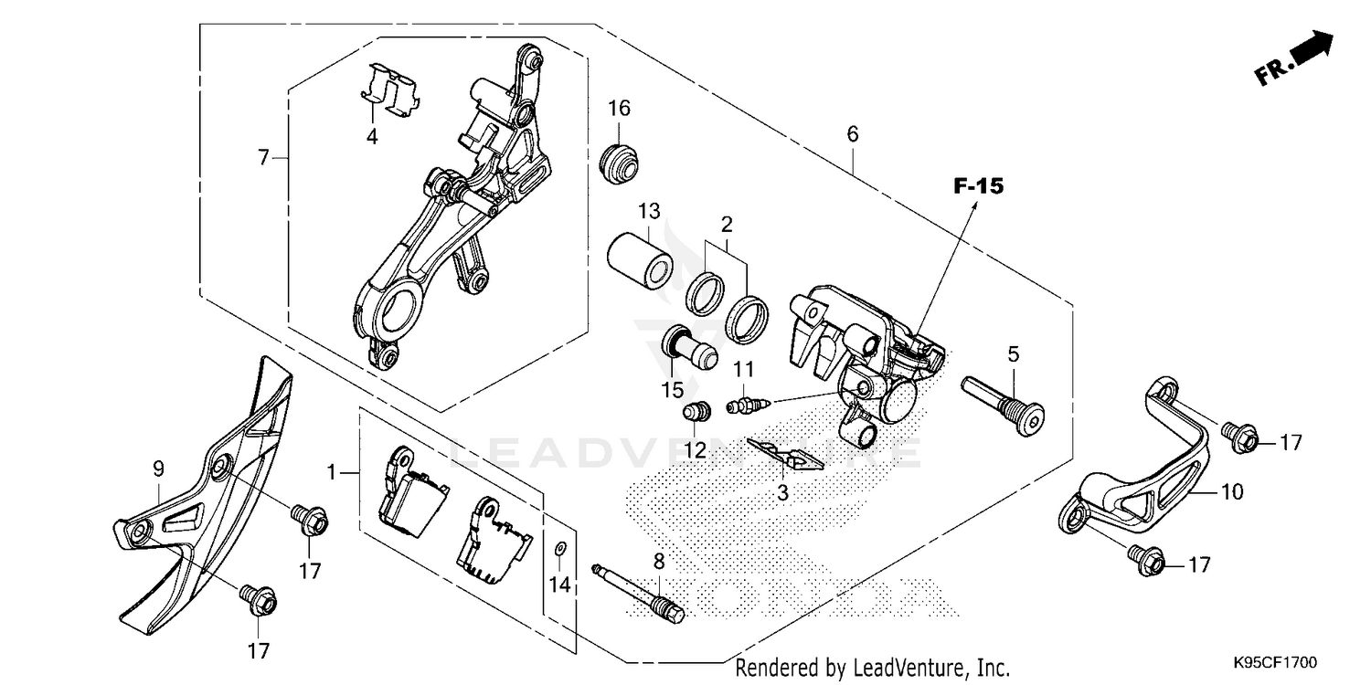 REAR BRAKE CALIPER