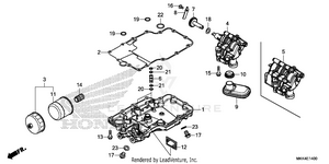 Oil Pan@oil Pump Schematic
