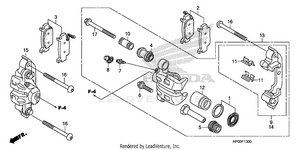 Front Brake Caliper Schematic