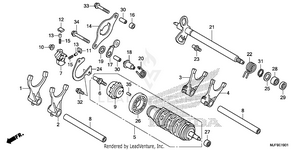 Gearshift Drum (2) Schematic