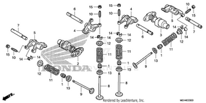 Camshaft + Valve Schematic
