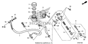 Rear Brake Master        Cylinder Schematic