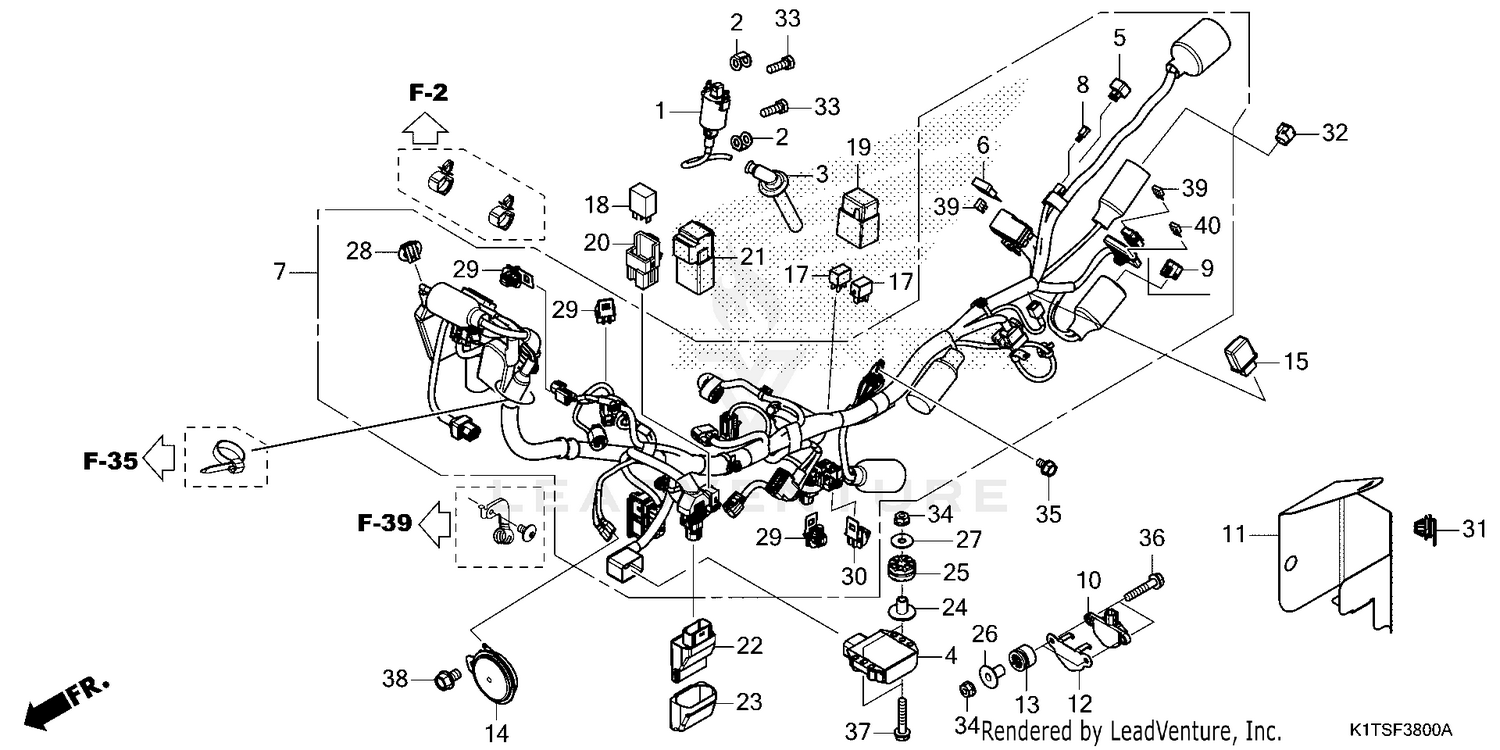 WIRE HARNESS             (CRF300LA/LDA)