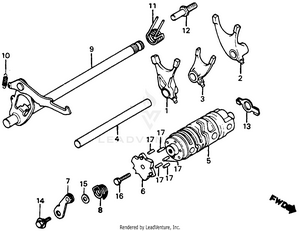 Gearshift Drum 80-82 Schematic