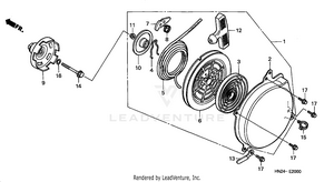 Recoil Starter (trx500fa'01-'04/fga'04) Schematic