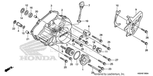 Left Crankcase Cover Schematic