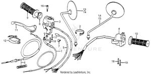 Control Levers + Switches + Cables Schematic