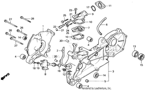 Crankcase + Oil Pump Schematic