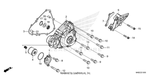 Left Crankcase Cover Schematic