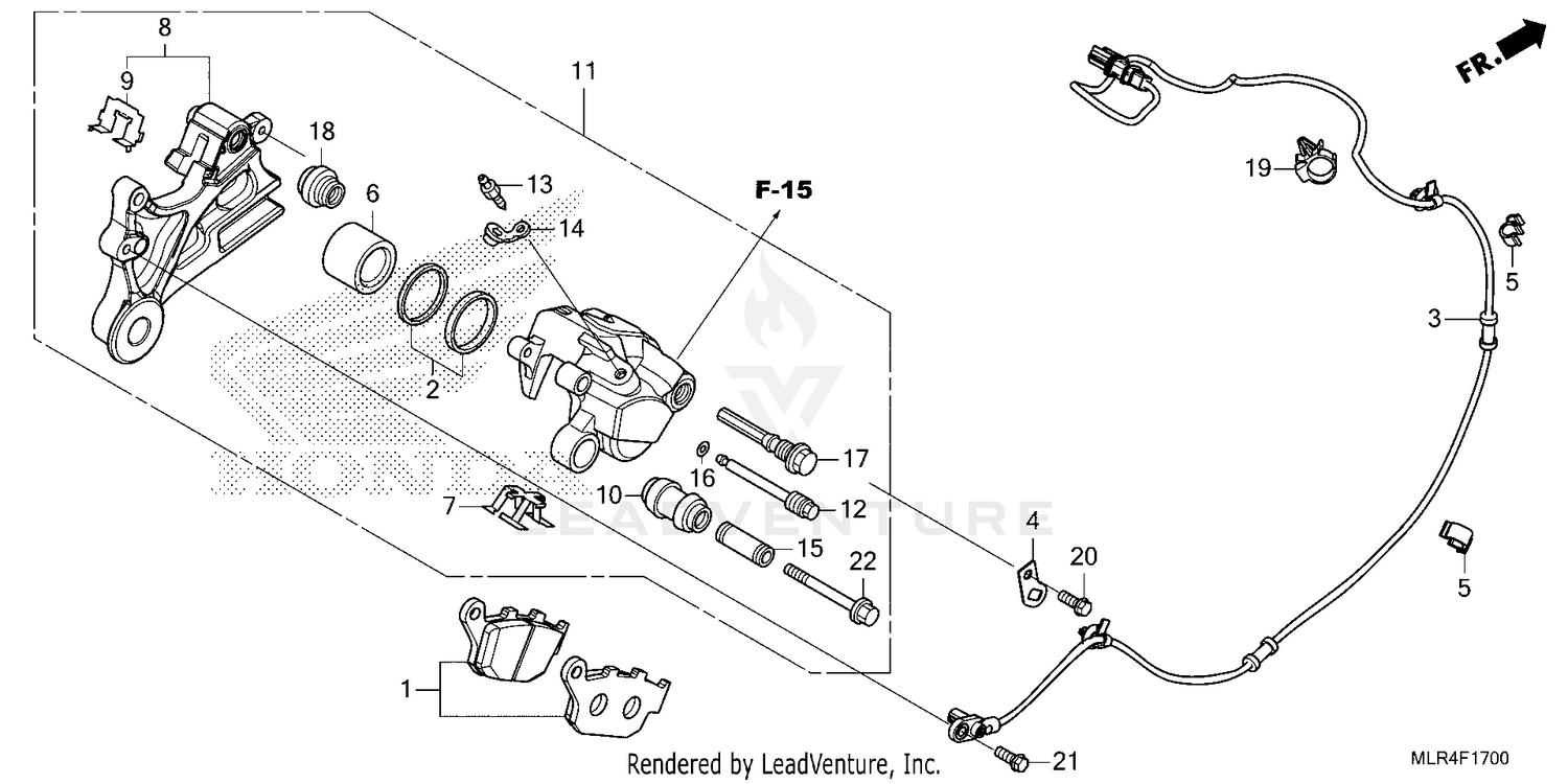 REAR BRAKE CALIPER