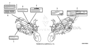 Caution Labels Schematic