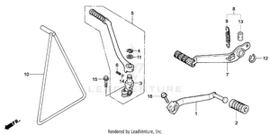 Pedal + Kick Starter Arm Schematic