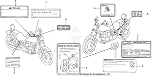 Vt1100c Caution Label Schematic