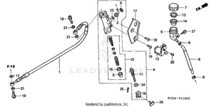 Rear Brake Master Cylinder Schematic