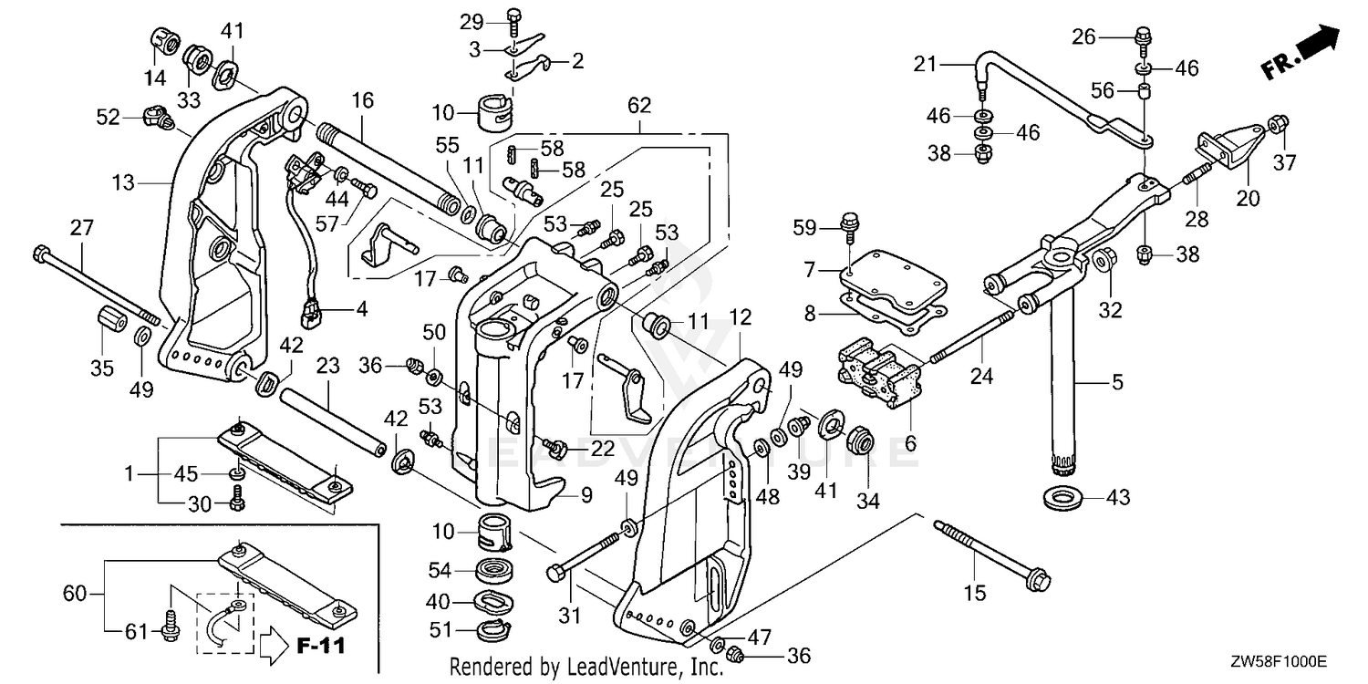 STERN BRACKET@SWIVEL CASE
