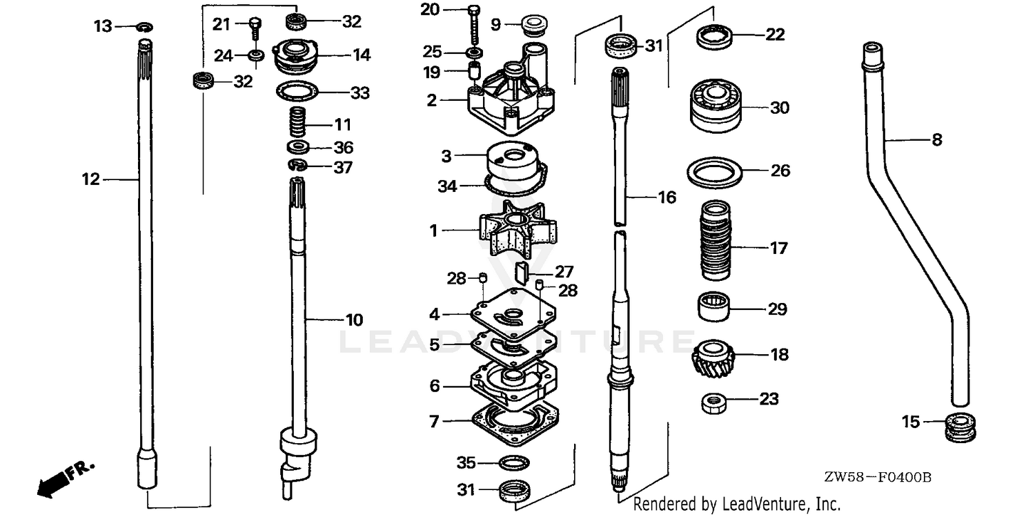 WATER PUMP@VERTICAL SHAFT