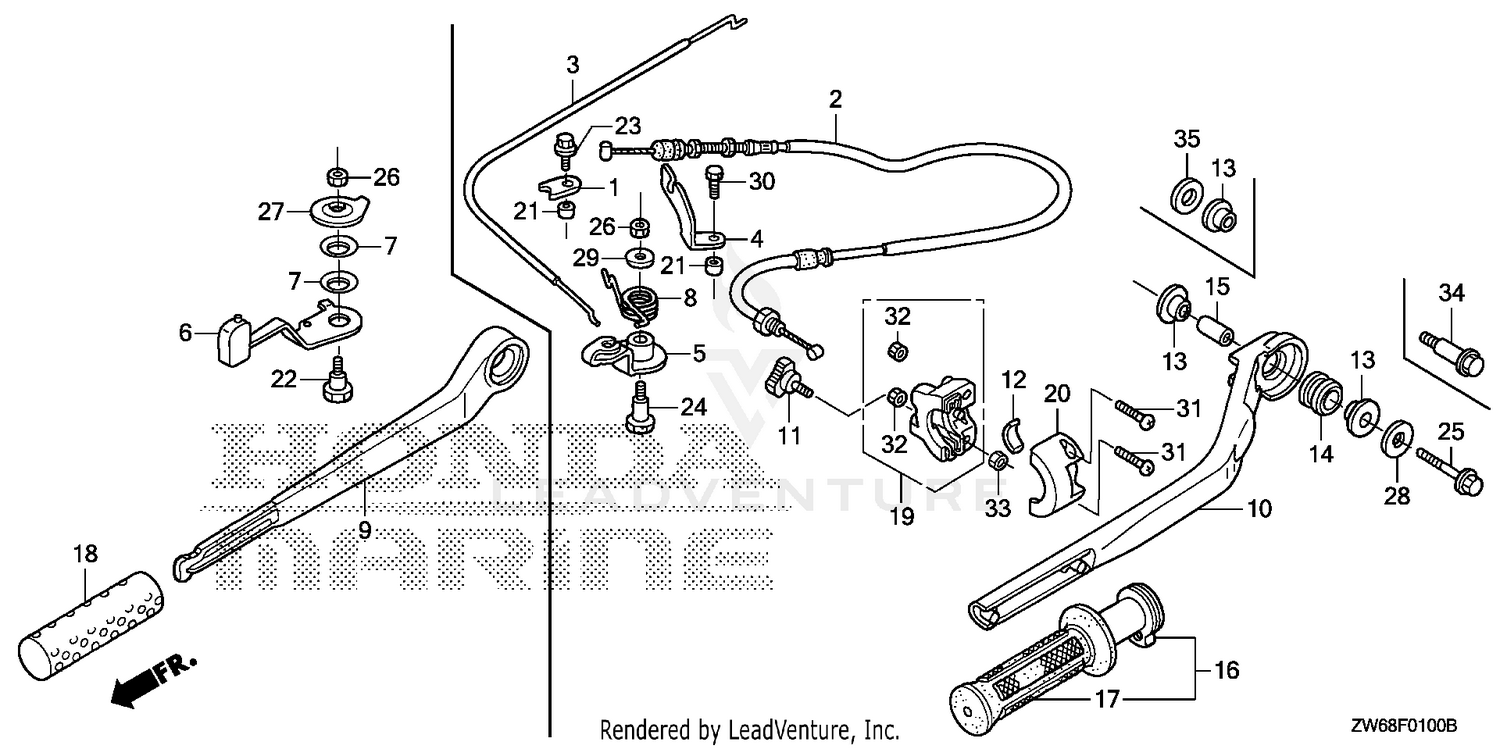 HANDLEBAR@THROTTLE CABLE