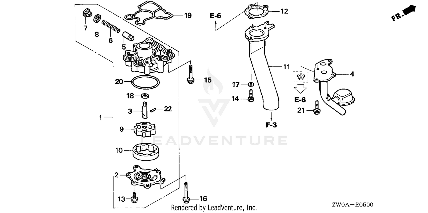 OIL PUMP@EXHAUST PIPE