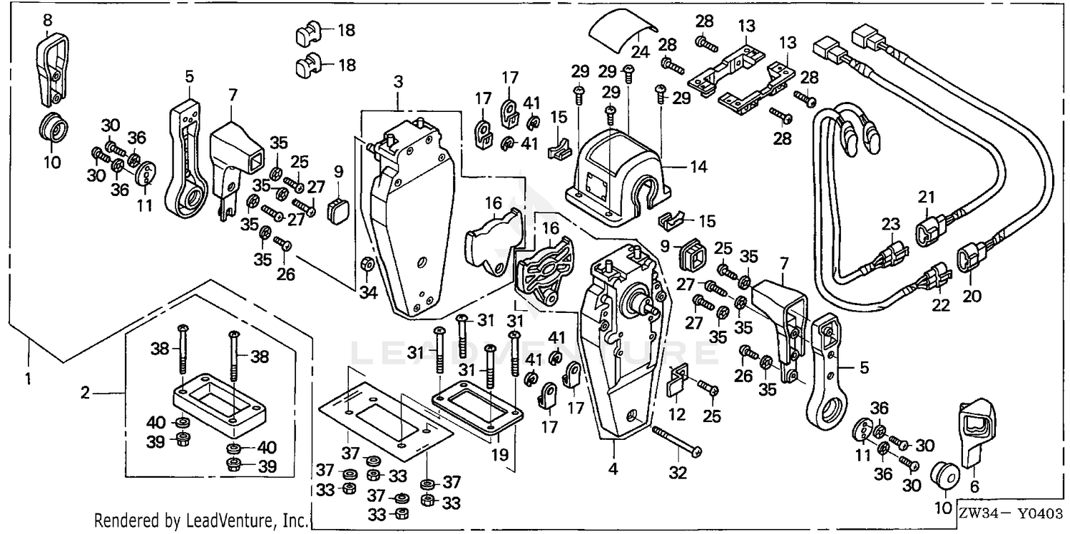 REMOTE CONTROL (TOP MOUNT DUAL TYPE) (L.)