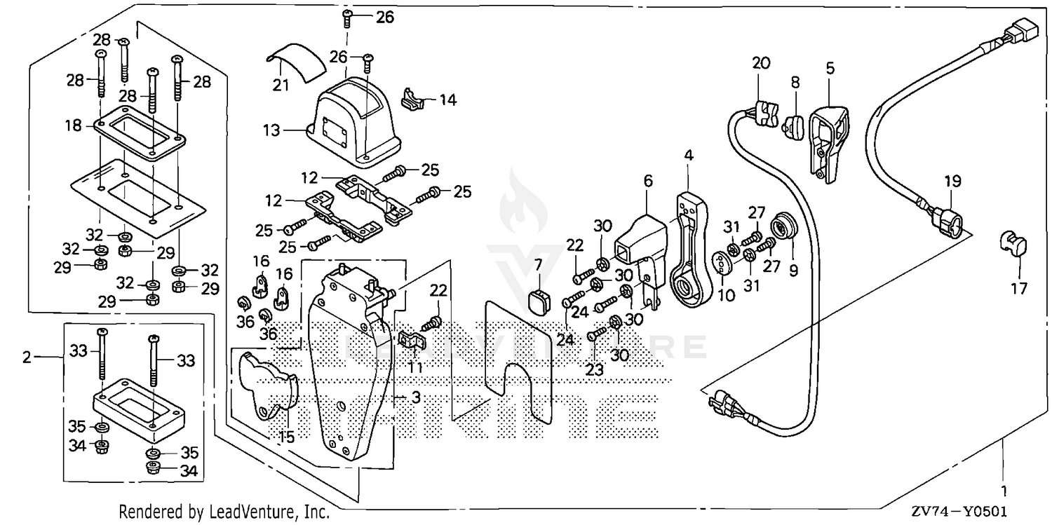 REMOTE CONTROL (TOP MOUNT SINGLE TYPE) (L.)