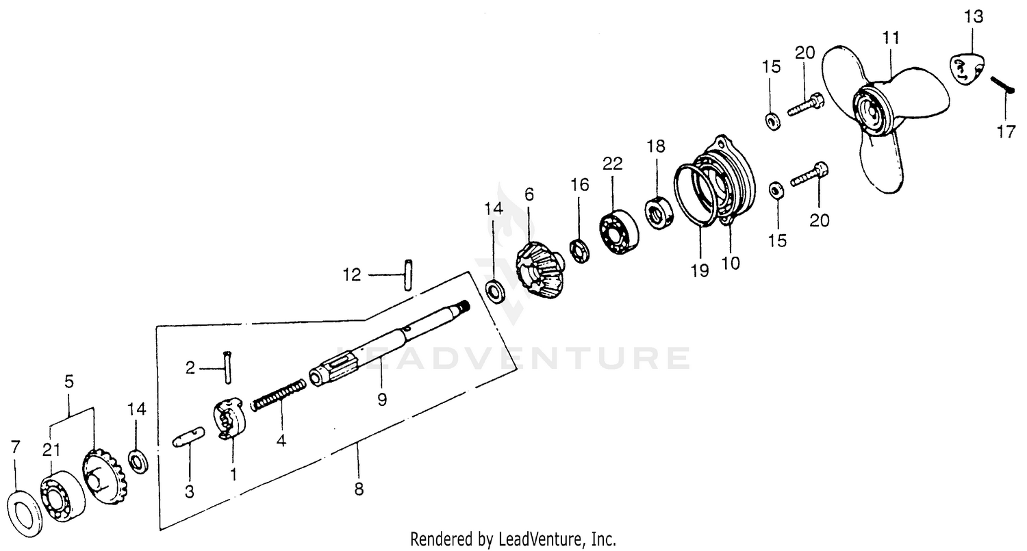 PROPELLER SHAFT + PROPELLER