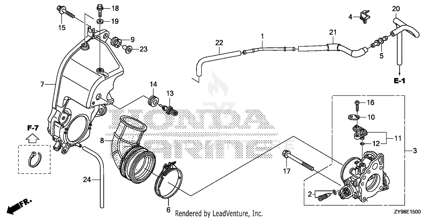 SILENCER CASE@THROTTLE   BODY
