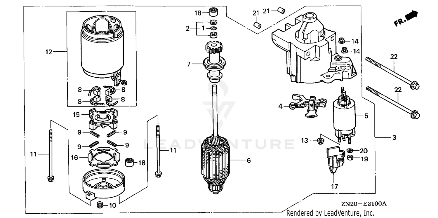 Honda Engines GXV670 TAF/A ENGINE, JPN, VIN# GJAH-1020001 TO GJAH