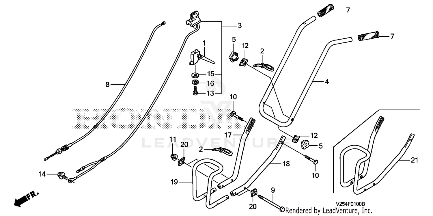 HANDLEBAR@THROTTLE LEVER