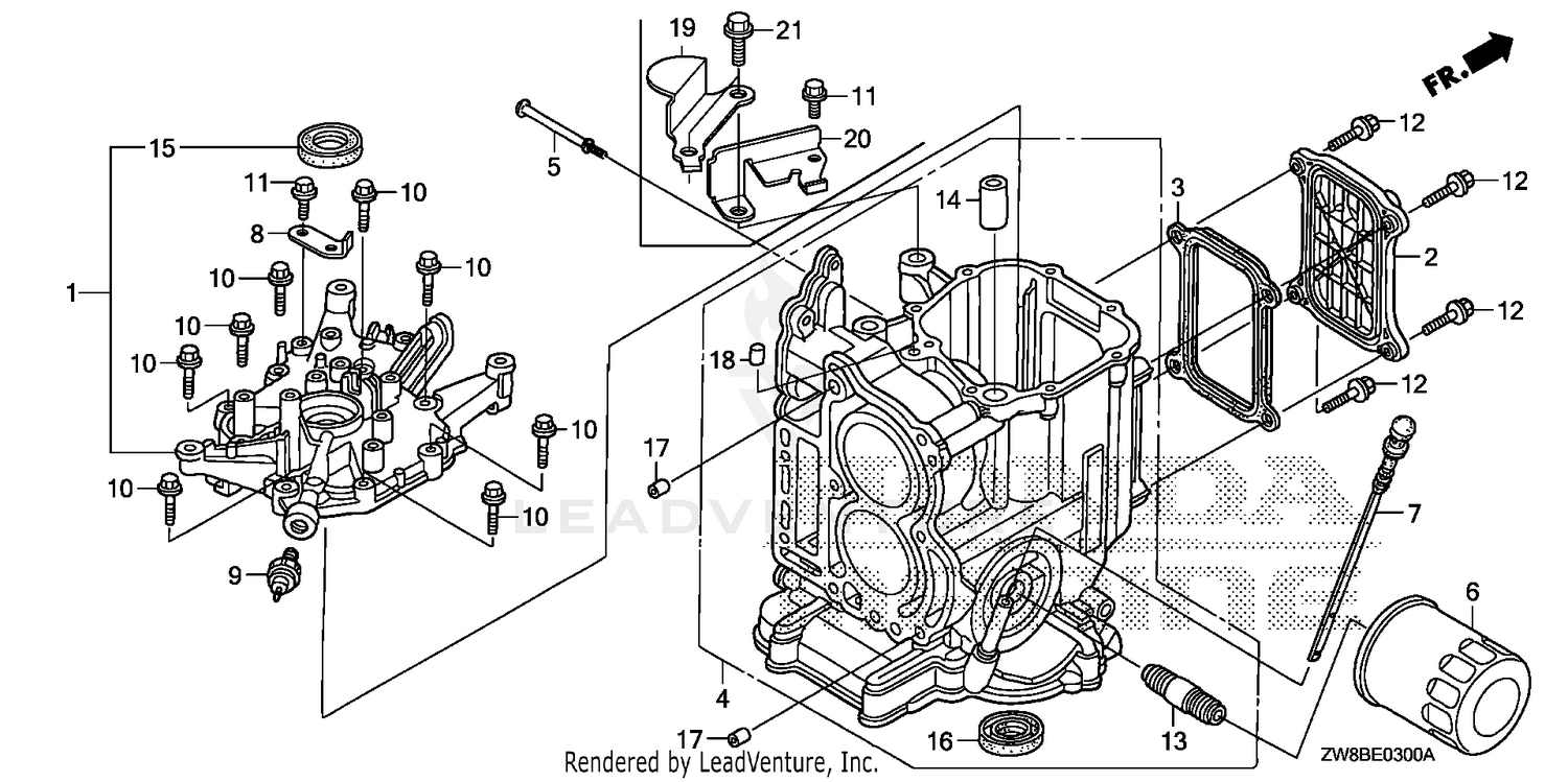 CYLINDER BLOCK@CRANKCASE COVER