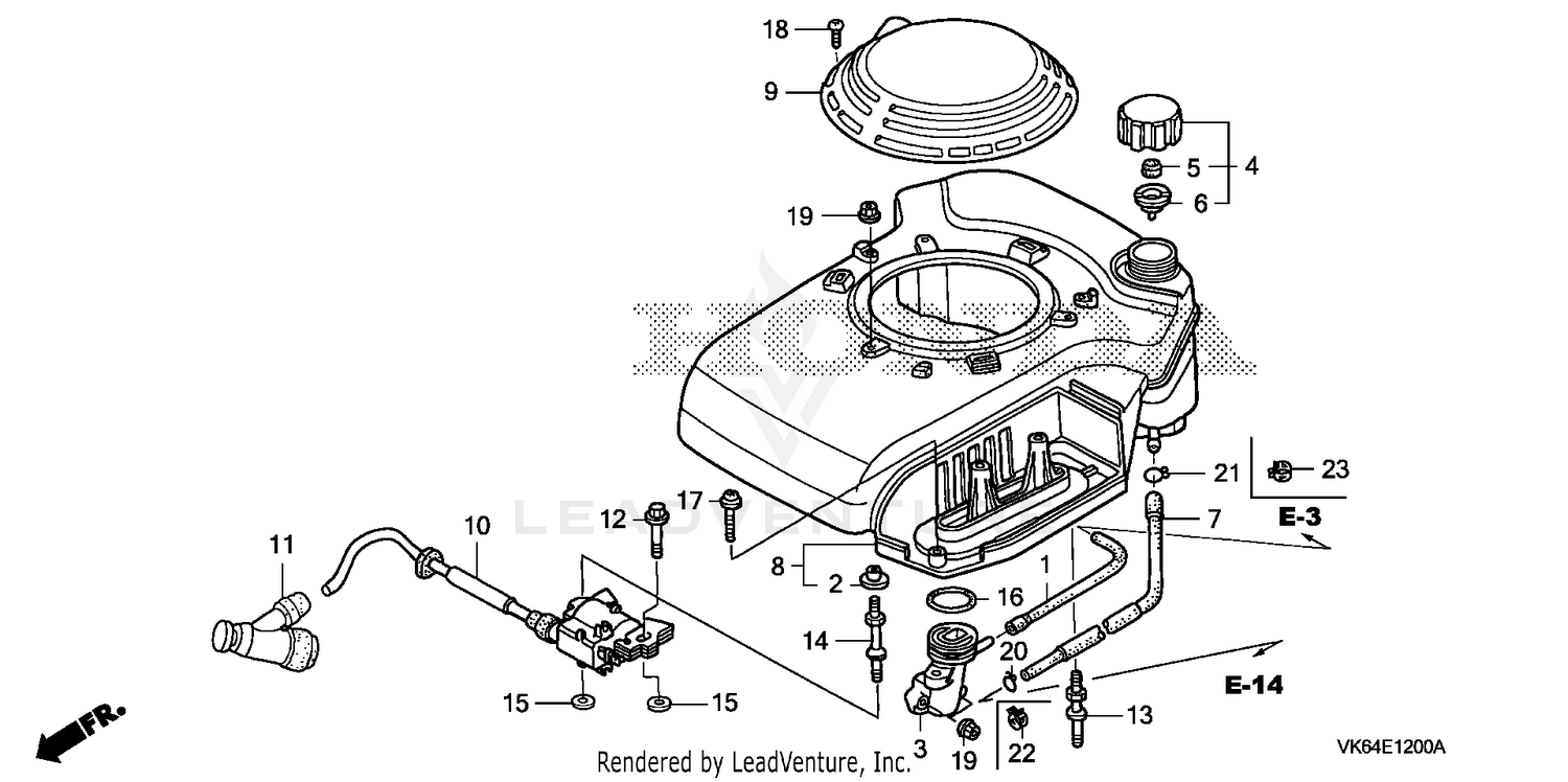 FAN COVER (HRC216K2)     (HXA, HXC)