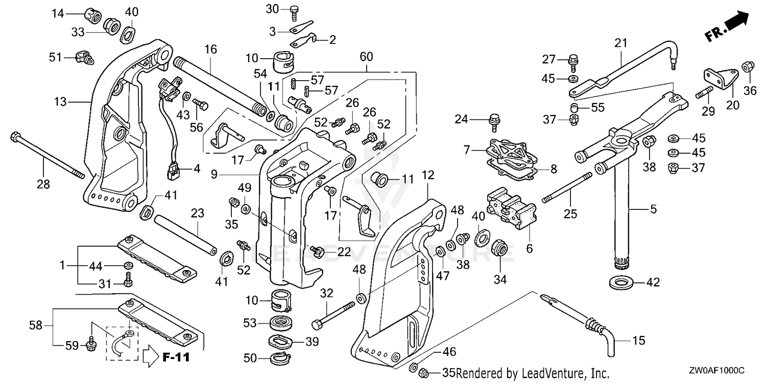 STERN BRACKET@SWIVEL CASE
