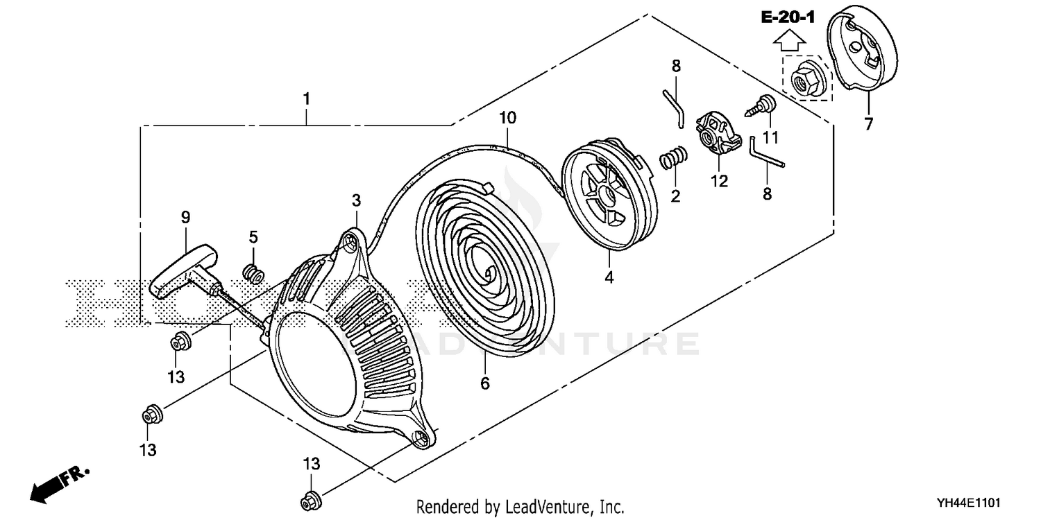 RECOIL STARTER (WX15T)