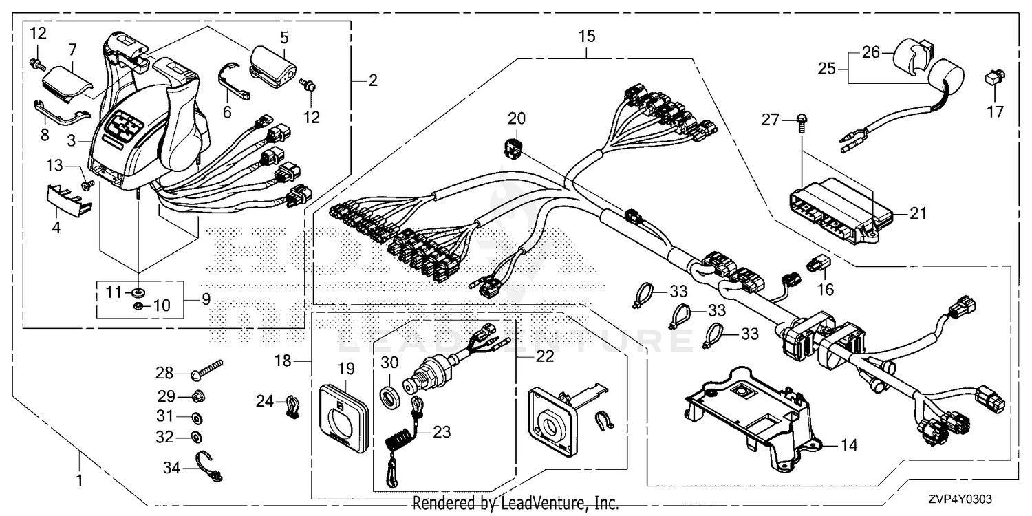 REMOTE CONTROL (TOP MOUNT DUAL TYPE) (SECOND)