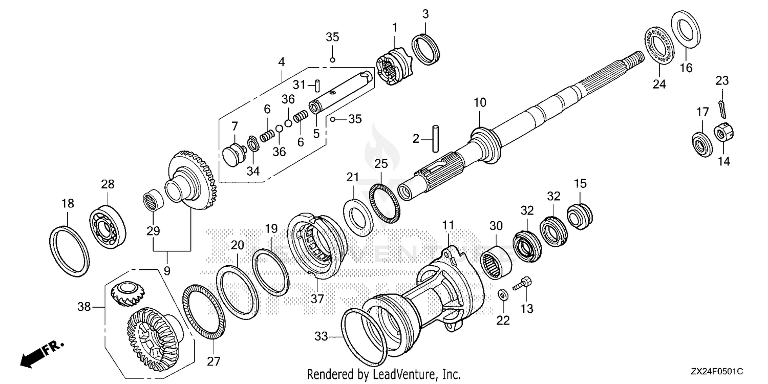 PROPELLER SHAFT (COUNTER ROTATION)
