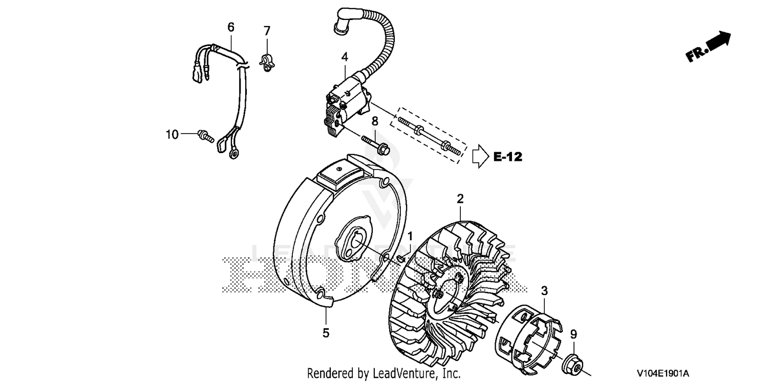 FLYWHEEL@IGNITION COIL   (CAST IRON)