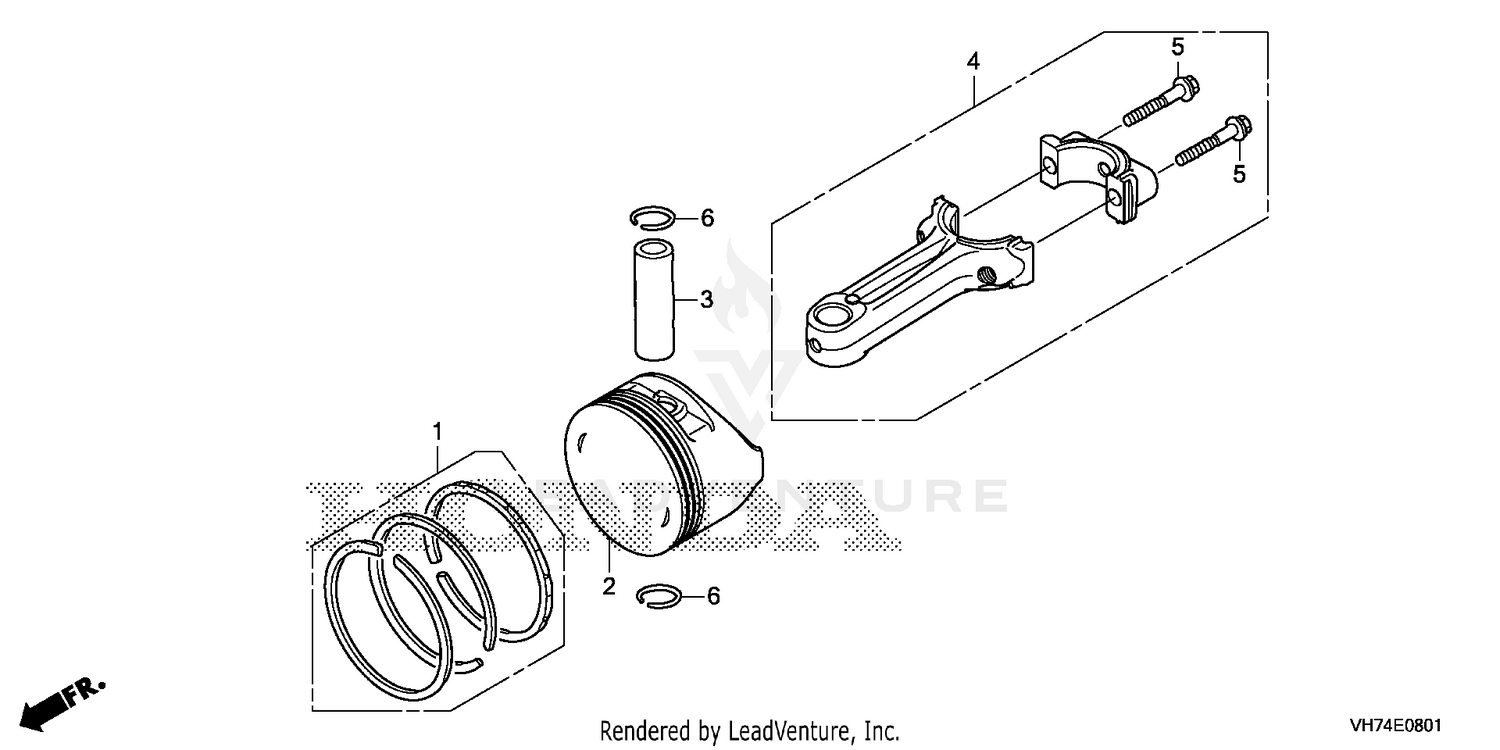 PISTON@CONNECTING ROD    (HRX217K6)
