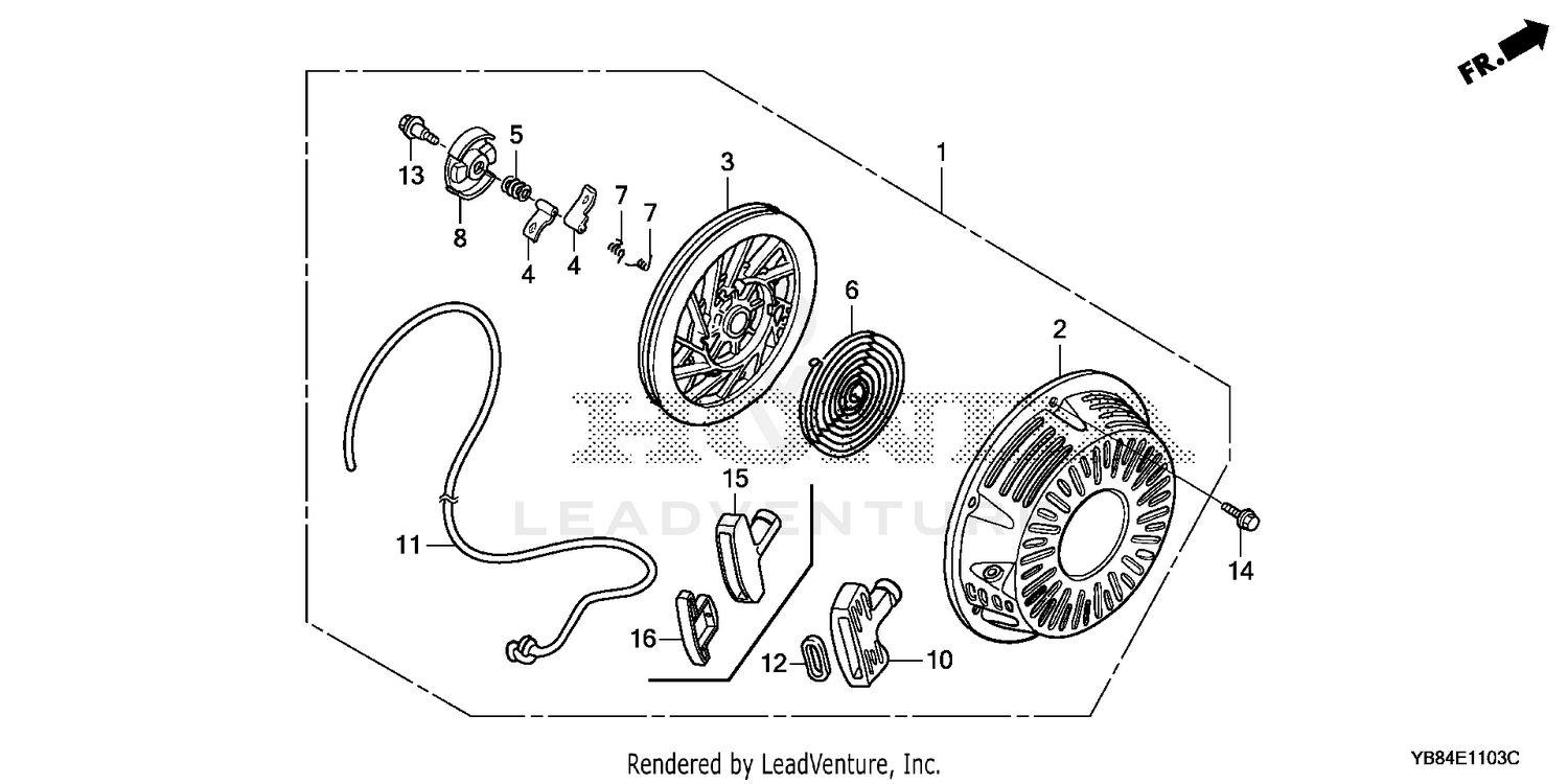 RECOIL STARTER           (WT30XK2/K3/K4)