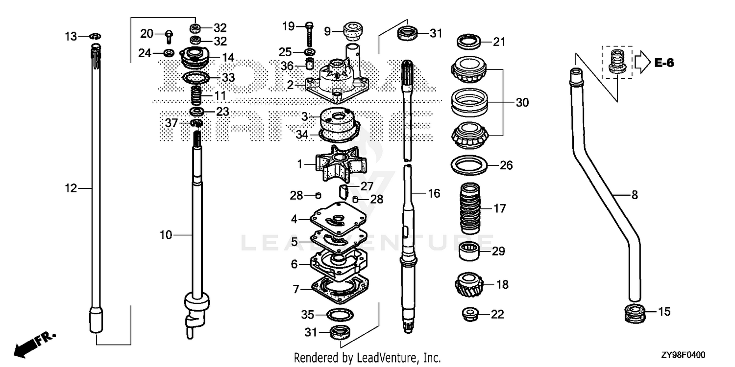 WATER PUMP@VERTICAL SHAFT