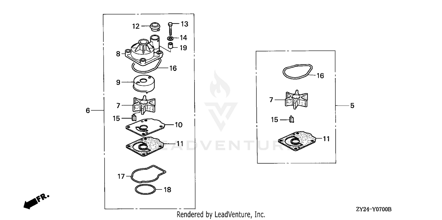 WATER PUMP IMPELLER KIT