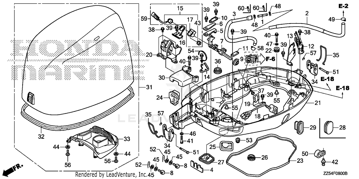 ENGINE COVER@UNDER CASE