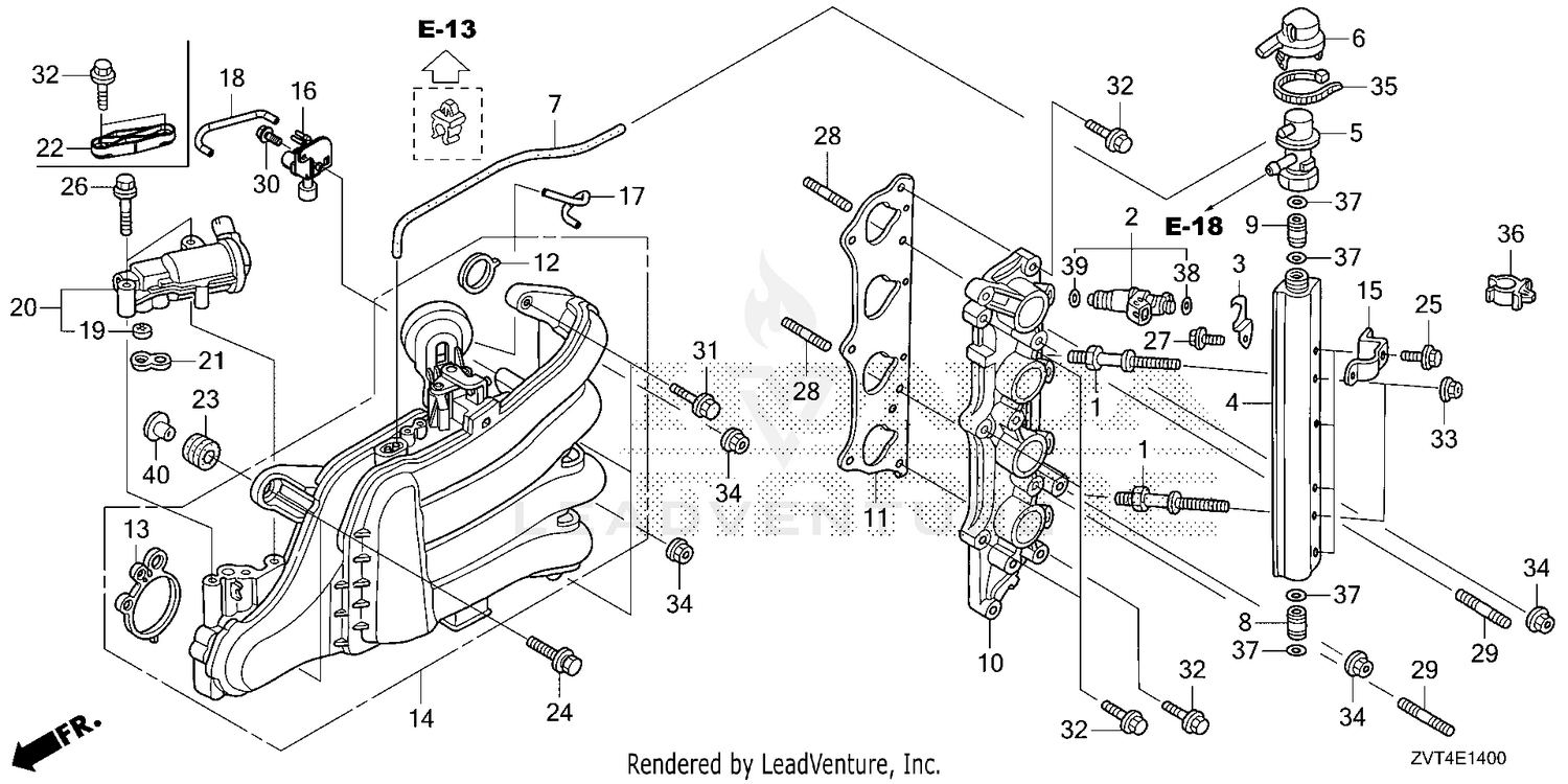 INTAKE MANIFOLD@INJECTOR